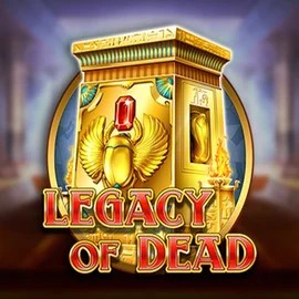 Slots logo of Legacy of Dead from Play'n GO at mammona casino