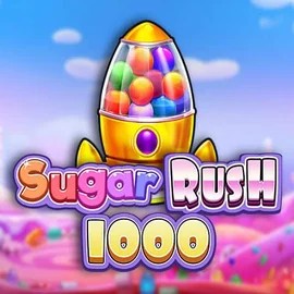 Sugar Rush 1000 slot logo by Pragmatic Play at mammona casino